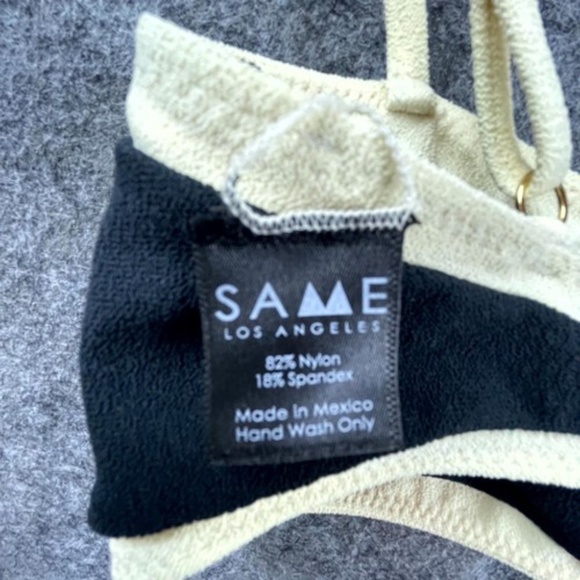 SAME LA Medium Faux Suede Bandeau Top - Picture 7 of 7